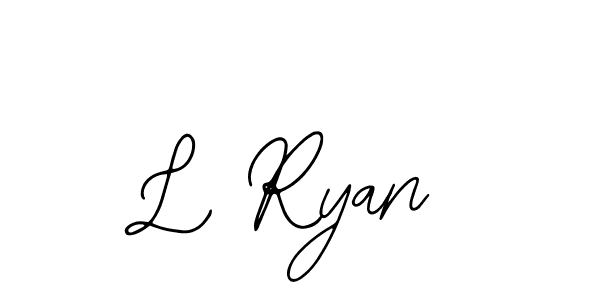 The best way (Bearetta-2O07w) to make a short signature is to pick only two or three words in your name. The name L Ryan include a total of six letters. For converting this name. L Ryan signature style 12 images and pictures png