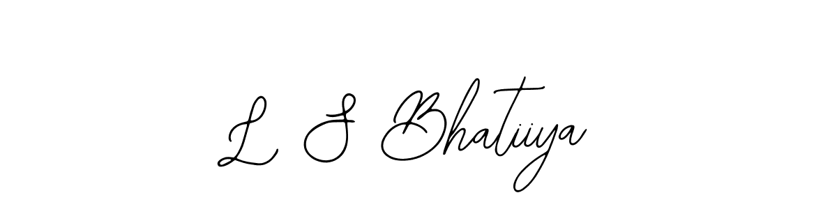 Bearetta-2O07w is a professional signature style that is perfect for those who want to add a touch of class to their signature. It is also a great choice for those who want to make their signature more unique. Get L S Bhatiiya name to fancy signature for free. L S Bhatiiya signature style 12 images and pictures png