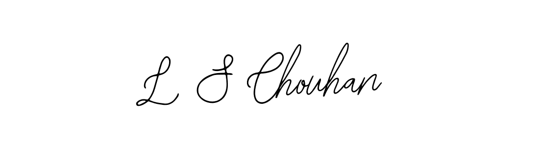 You should practise on your own different ways (Bearetta-2O07w) to write your name (L S Chouhan) in signature. don't let someone else do it for you. L S Chouhan signature style 12 images and pictures png