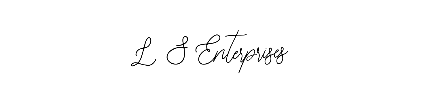 Make a beautiful signature design for name L S Enterprises. Use this online signature maker to create a handwritten signature for free. L S Enterprises signature style 12 images and pictures png