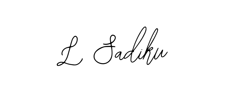 L Sadiku stylish signature style. Best Handwritten Sign (Bearetta-2O07w) for my name. Handwritten Signature Collection Ideas for my name L Sadiku. L Sadiku signature style 12 images and pictures png