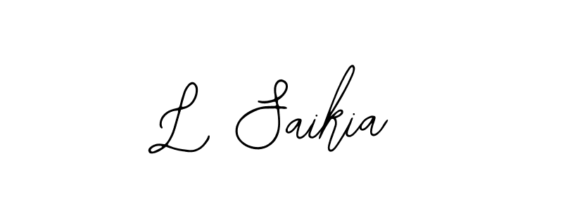 Also You can easily find your signature by using the search form. We will create L Saikia name handwritten signature images for you free of cost using Bearetta-2O07w sign style. L Saikia signature style 12 images and pictures png