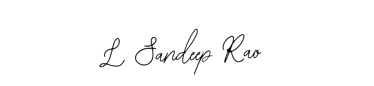 Make a beautiful signature design for name L Sandeep Rao. With this signature (Bearetta-2O07w) style, you can create a handwritten signature for free. L Sandeep Rao signature style 12 images and pictures png