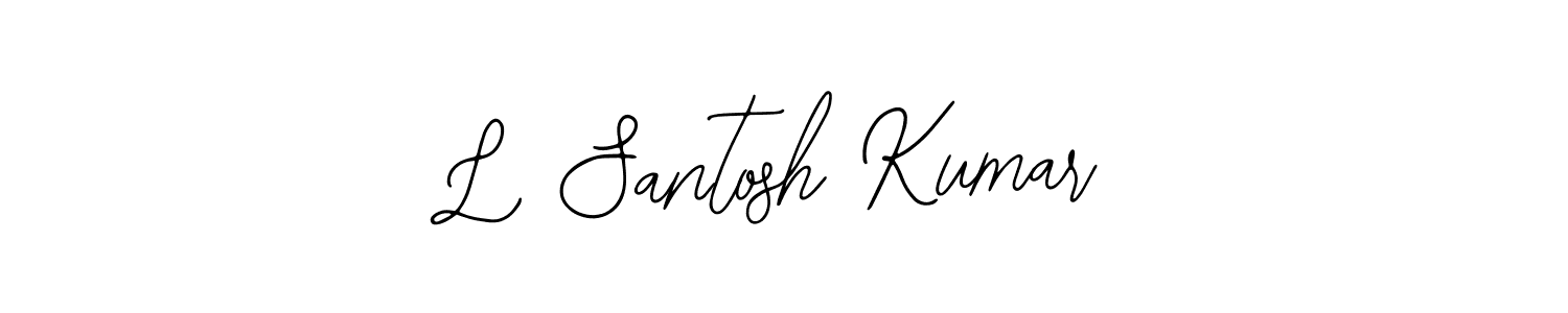 Bearetta-2O07w is a professional signature style that is perfect for those who want to add a touch of class to their signature. It is also a great choice for those who want to make their signature more unique. Get L Santosh Kumar name to fancy signature for free. L Santosh Kumar signature style 12 images and pictures png