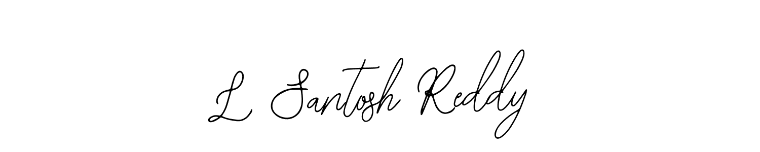 if you are searching for the best signature style for your name L Santosh Reddy. so please give up your signature search. here we have designed multiple signature styles  using Bearetta-2O07w. L Santosh Reddy signature style 12 images and pictures png