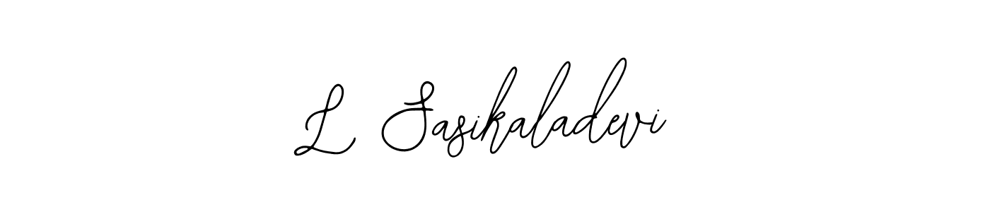 You should practise on your own different ways (Bearetta-2O07w) to write your name (L Sasikaladevi) in signature. don't let someone else do it for you. L Sasikaladevi signature style 12 images and pictures png