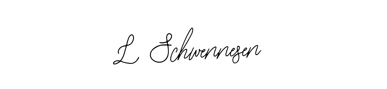 You should practise on your own different ways (Bearetta-2O07w) to write your name (L Schwennesen) in signature. don't let someone else do it for you. L Schwennesen signature style 12 images and pictures png