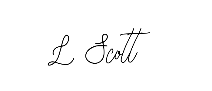 Best and Professional Signature Style for L Scott. Bearetta-2O07w Best Signature Style Collection. L Scott signature style 12 images and pictures png