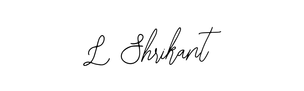 Also we have L Shrikant name is the best signature style. Create professional handwritten signature collection using Bearetta-2O07w autograph style. L Shrikant signature style 12 images and pictures png