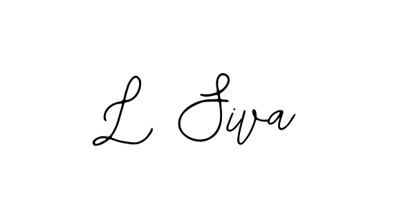 You should practise on your own different ways (Bearetta-2O07w) to write your name (L Siva) in signature. don't let someone else do it for you. L Siva signature style 12 images and pictures png