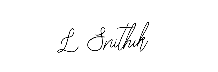 Create a beautiful signature design for name L Snithik. With this signature (Bearetta-2O07w) fonts, you can make a handwritten signature for free. L Snithik signature style 12 images and pictures png