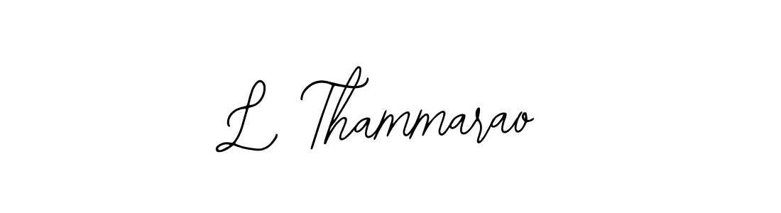 Similarly Bearetta-2O07w is the best handwritten signature design. Signature creator online .You can use it as an online autograph creator for name L Thammarao. L Thammarao signature style 12 images and pictures png