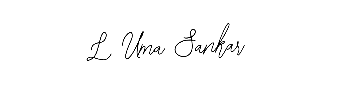 Create a beautiful signature design for name L Uma Sankar. With this signature (Bearetta-2O07w) fonts, you can make a handwritten signature for free. L Uma Sankar signature style 12 images and pictures png
