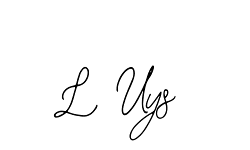 Similarly Bearetta-2O07w is the best handwritten signature design. Signature creator online .You can use it as an online autograph creator for name L Uys. L Uys signature style 12 images and pictures png