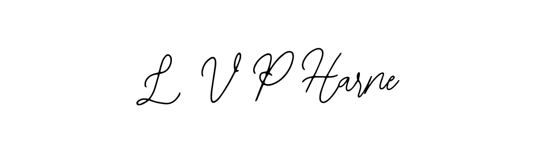 Bearetta-2O07w is a professional signature style that is perfect for those who want to add a touch of class to their signature. It is also a great choice for those who want to make their signature more unique. Get L V P Harne name to fancy signature for free. L V P Harne signature style 12 images and pictures png