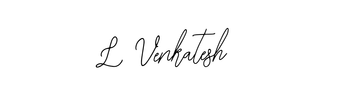 You should practise on your own different ways (Bearetta-2O07w) to write your name (L Venkatesh) in signature. don't let someone else do it for you. L Venkatesh signature style 12 images and pictures png