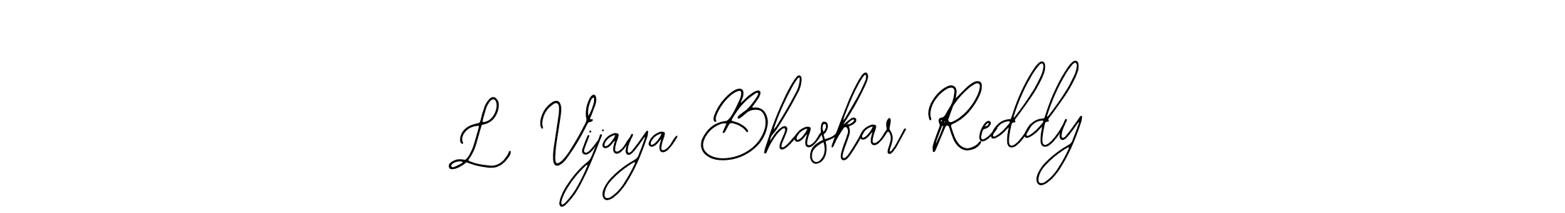 Make a beautiful signature design for name L Vijaya Bhaskar Reddy. Use this online signature maker to create a handwritten signature for free. L Vijaya Bhaskar Reddy signature style 12 images and pictures png