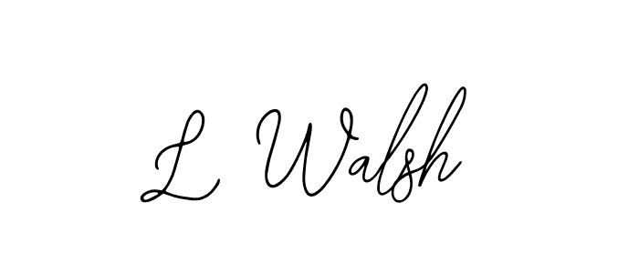 Bearetta-2O07w is a professional signature style that is perfect for those who want to add a touch of class to their signature. It is also a great choice for those who want to make their signature more unique. Get L Walsh name to fancy signature for free. L Walsh signature style 12 images and pictures png