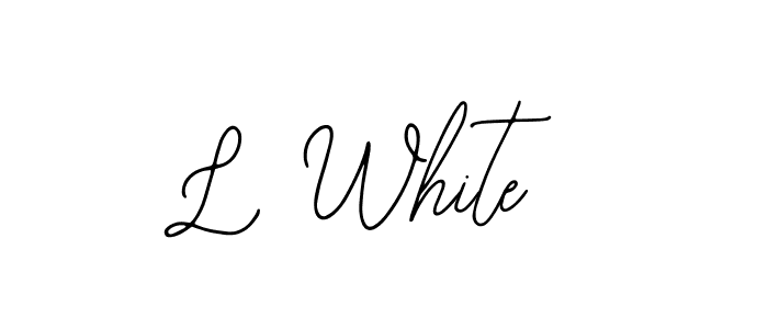 Make a beautiful signature design for name L White. Use this online signature maker to create a handwritten signature for free. L White signature style 12 images and pictures png