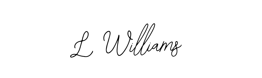 It looks lik you need a new signature style for name L Williams. Design unique handwritten (Bearetta-2O07w) signature with our free signature maker in just a few clicks. L Williams signature style 12 images and pictures png