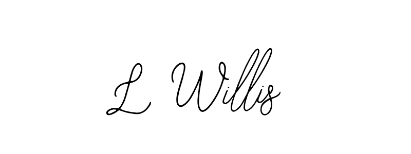 Use a signature maker to create a handwritten signature online. With this signature software, you can design (Bearetta-2O07w) your own signature for name L Willis. L Willis signature style 12 images and pictures png