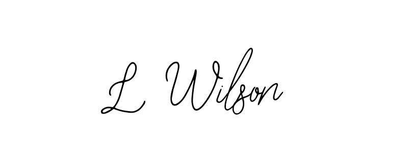Make a beautiful signature design for name L Wilson. With this signature (Bearetta-2O07w) style, you can create a handwritten signature for free. L Wilson signature style 12 images and pictures png
