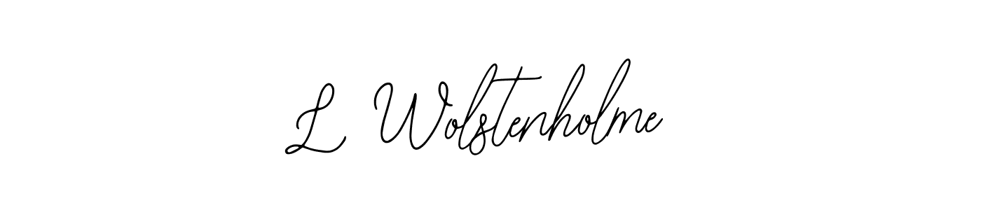 The best way (Bearetta-2O07w) to make a short signature is to pick only two or three words in your name. The name L Wolstenholme include a total of six letters. For converting this name. L Wolstenholme signature style 12 images and pictures png