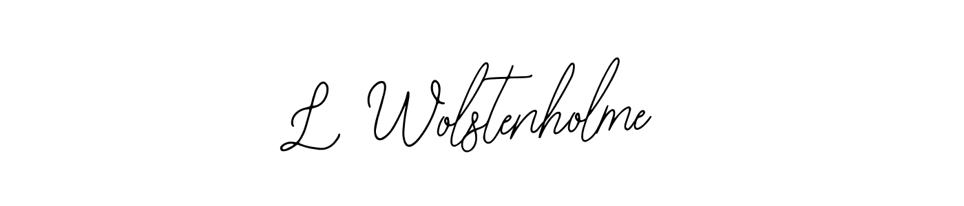 Create a beautiful signature design for name L Wolstenholme. With this signature (Bearetta-2O07w) fonts, you can make a handwritten signature for free. L Wolstenholme signature style 12 images and pictures png