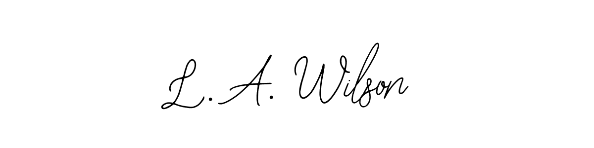 You can use this online signature creator to create a handwritten signature for the name L. A. Wilson. This is the best online autograph maker. L. A. Wilson signature style 12 images and pictures png