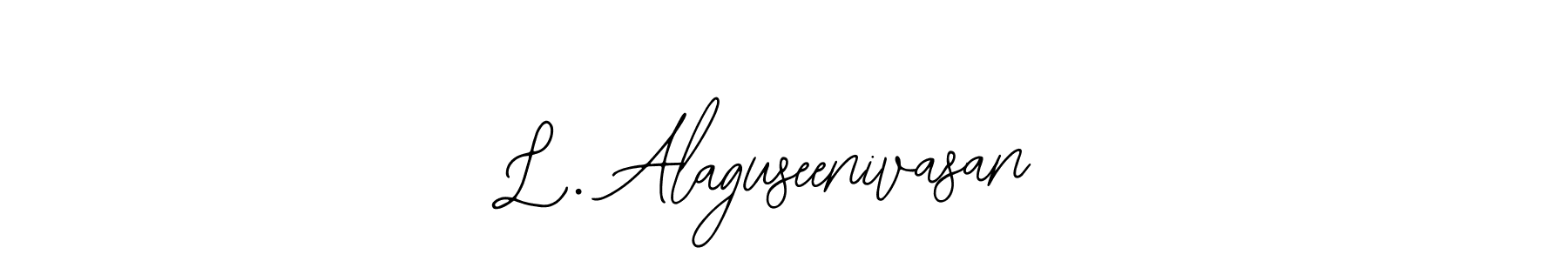 See photos of L. Alaguseenivasan official signature by Spectra . Check more albums & portfolios. Read reviews & check more about Bearetta-2O07w font. L. Alaguseenivasan signature style 12 images and pictures png