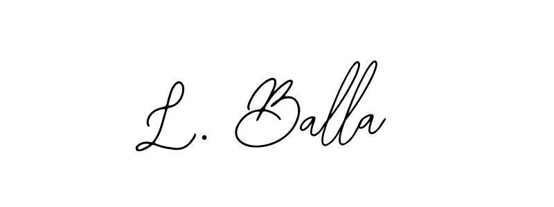 if you are searching for the best signature style for your name L. Balla. so please give up your signature search. here we have designed multiple signature styles  using Bearetta-2O07w. L. Balla signature style 12 images and pictures png