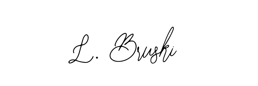 Once you've used our free online signature maker to create your best signature Bearetta-2O07w style, it's time to enjoy all of the benefits that L. Bruski name signing documents. L. Bruski signature style 12 images and pictures png