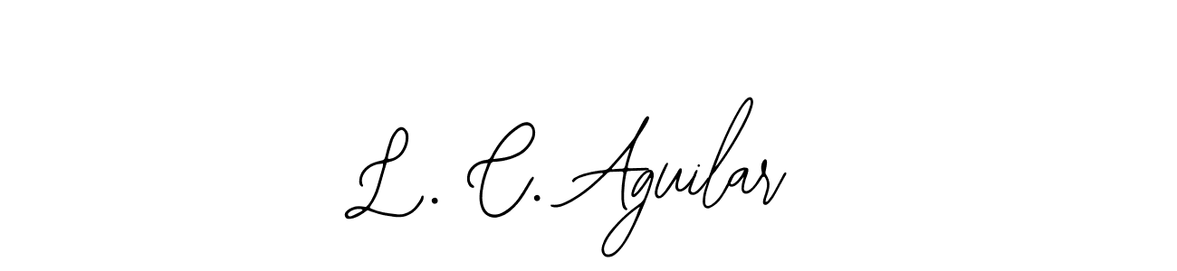 Best and Professional Signature Style for L. C. Aguilar. Bearetta-2O07w Best Signature Style Collection. L. C. Aguilar signature style 12 images and pictures png