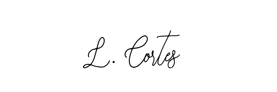 How to make L. Cortes name signature. Use Bearetta-2O07w style for creating short signs online. This is the latest handwritten sign. L. Cortes signature style 12 images and pictures png