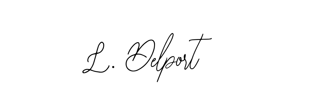 Use a signature maker to create a handwritten signature online. With this signature software, you can design (Bearetta-2O07w) your own signature for name L. Delport. L. Delport signature style 12 images and pictures png