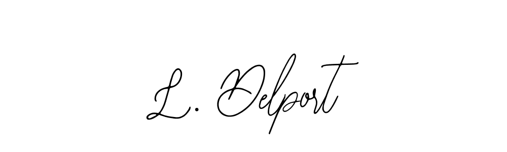 Use a signature maker to create a handwritten signature online. With this signature software, you can design (Bearetta-2O07w) your own signature for name L. Delport. L. Delport signature style 12 images and pictures png