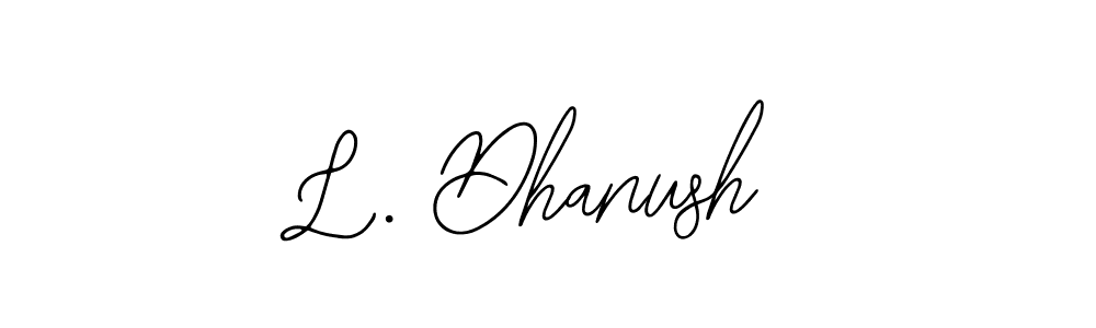 Design your own signature with our free online signature maker. With this signature software, you can create a handwritten (Bearetta-2O07w) signature for name L. Dhanush. L. Dhanush signature style 12 images and pictures png