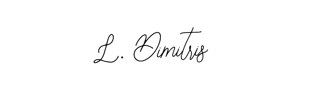 You should practise on your own different ways (Bearetta-2O07w) to write your name (L. Dimitris) in signature. don't let someone else do it for you. L. Dimitris signature style 12 images and pictures png