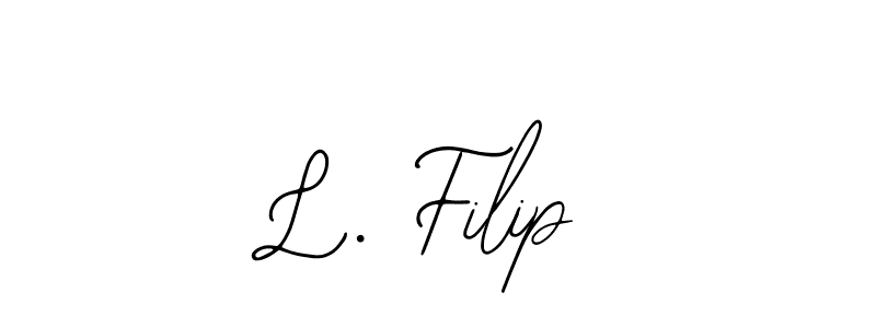 if you are searching for the best signature style for your name L. Filip. so please give up your signature search. here we have designed multiple signature styles  using Bearetta-2O07w. L. Filip signature style 12 images and pictures png