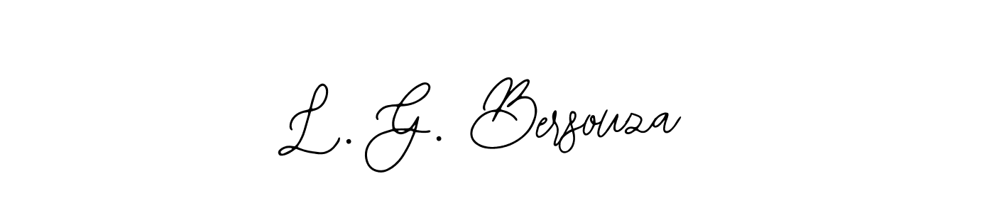 Make a beautiful signature design for name L. G. Bersouza. With this signature (Bearetta-2O07w) style, you can create a handwritten signature for free. L. G. Bersouza signature style 12 images and pictures png