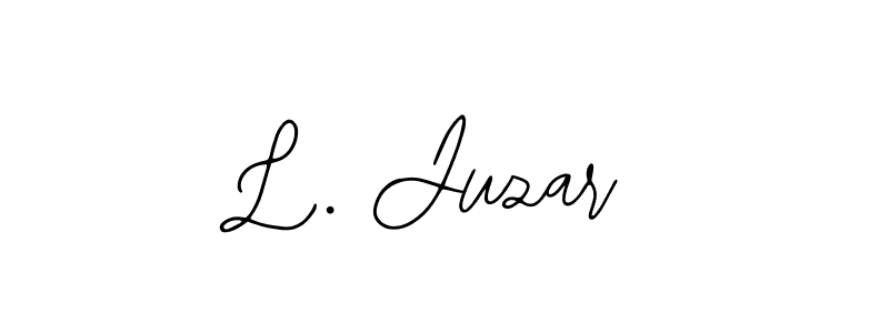 Design your own signature with our free online signature maker. With this signature software, you can create a handwritten (Bearetta-2O07w) signature for name L. Juzar. L. Juzar signature style 12 images and pictures png
