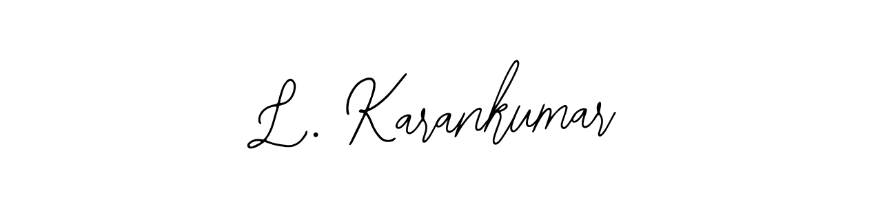 Use a signature maker to create a handwritten signature online. With this signature software, you can design (Bearetta-2O07w) your own signature for name L. Karankumar. L. Karankumar signature style 12 images and pictures png