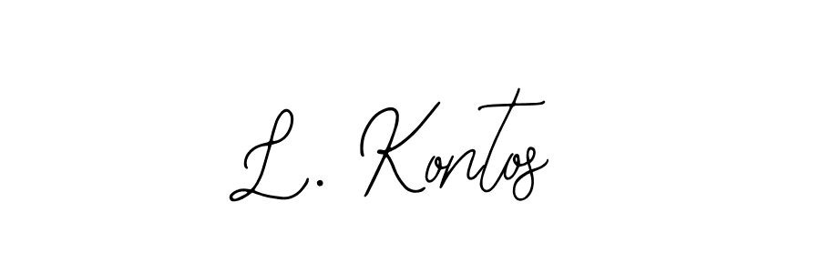 Also we have L. Kontos name is the best signature style. Create professional handwritten signature collection using Bearetta-2O07w autograph style. L. Kontos signature style 12 images and pictures png