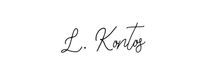 L. Kontos stylish signature style. Best Handwritten Sign (Bearetta-2O07w) for my name. Handwritten Signature Collection Ideas for my name L. Kontos. L. Kontos signature style 12 images and pictures png