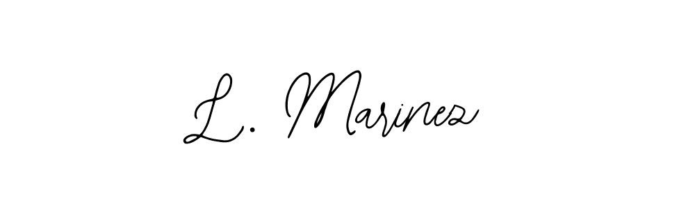 Create a beautiful signature design for name L. Marinez. With this signature (Bearetta-2O07w) fonts, you can make a handwritten signature for free. L. Marinez signature style 12 images and pictures png