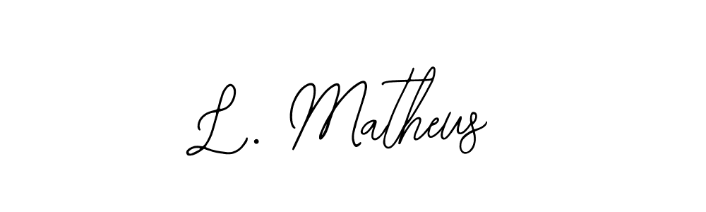 It looks lik you need a new signature style for name L. Matheus. Design unique handwritten (Bearetta-2O07w) signature with our free signature maker in just a few clicks. L. Matheus signature style 12 images and pictures png