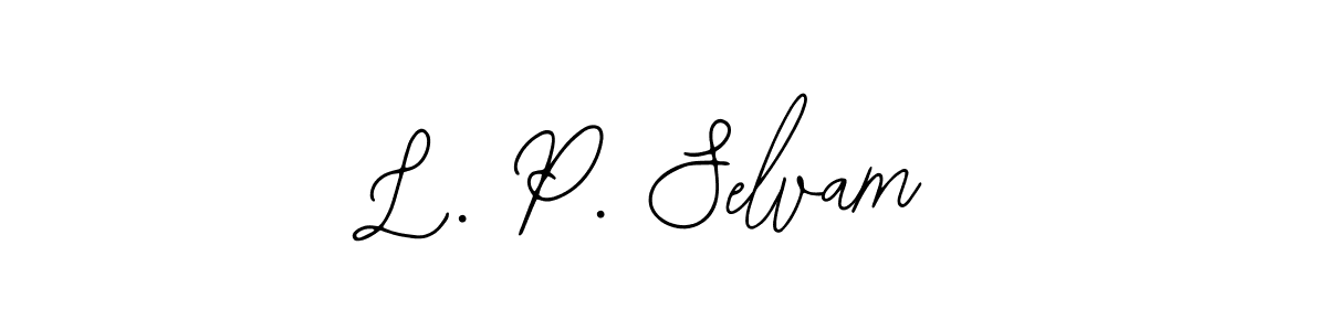 Similarly Bearetta-2O07w is the best handwritten signature design. Signature creator online .You can use it as an online autograph creator for name L. P. Selvam. L. P. Selvam signature style 12 images and pictures png