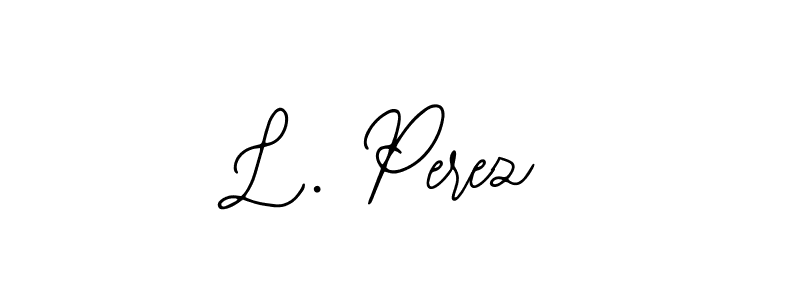 Design your own signature with our free online signature maker. With this signature software, you can create a handwritten (Bearetta-2O07w) signature for name L. Perez. L. Perez signature style 12 images and pictures png