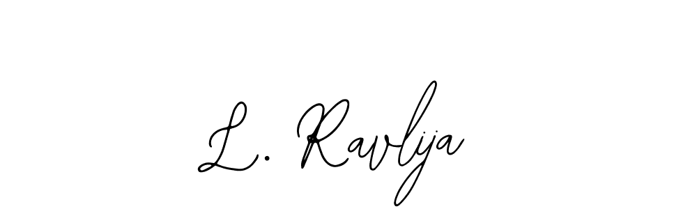 if you are searching for the best signature style for your name L. Ravlija. so please give up your signature search. here we have designed multiple signature styles  using Bearetta-2O07w. L. Ravlija signature style 12 images and pictures png