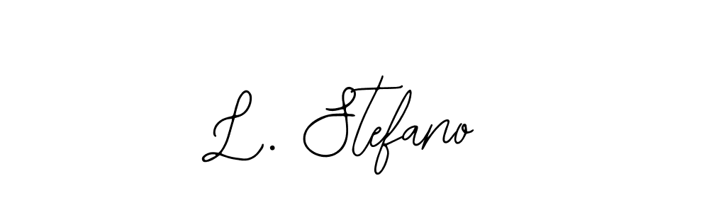 Similarly Bearetta-2O07w is the best handwritten signature design. Signature creator online .You can use it as an online autograph creator for name L. Stefano. L. Stefano signature style 12 images and pictures png